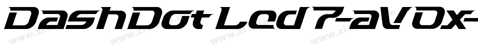 DashDotLcd7-aV0x字体转换