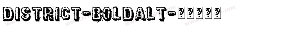 District-BoldAlt字体转换