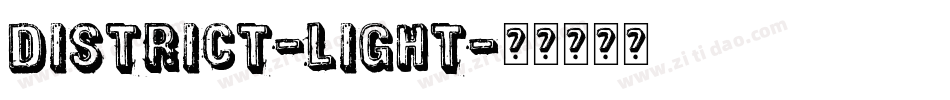 District-Light字体转换