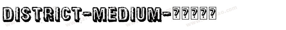 District-Medium字体转换