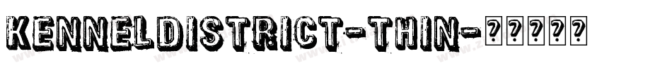 KennelDistrict-Thin字体转换