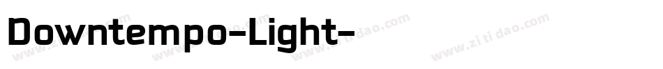 Downtempo-Light字体转换
