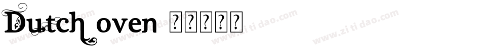 Dutch-Oven字体转换