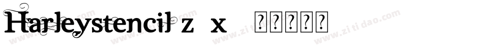 HarleyStencil-Z6x3字体转换
