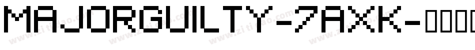 MajorGuilty-7AxK字体转换