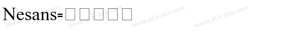 Nesans字体转换