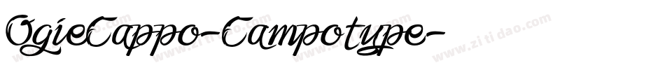 OgieCappo-Campotype字体转换