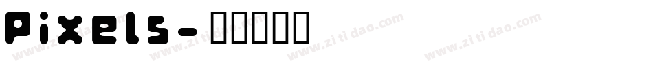 Pixels字体转换