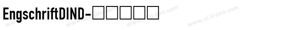 EngschriftDIND字体转换
