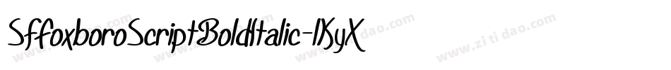 SfFoxboroScriptBoldItalic-lKyX字体转换 SfFoxboroScriptBoldItalic-lKyX字体转换