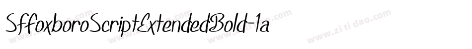SfFoxboroScriptExtendedBold-1aWL字体转换 SfFoxboroScriptExtendedBold-1aWL字体转换
