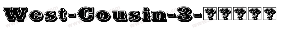 West-Cousin-3字体转换