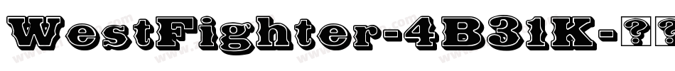 WestFighter-4B31K字体转换
