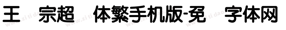 王汉宗超圆体繁手机版字体转换