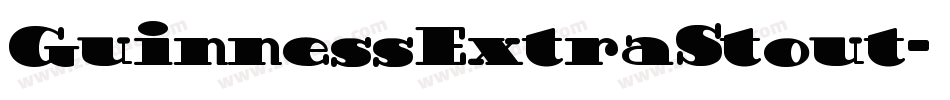 GuinnessExtraStout字体转换