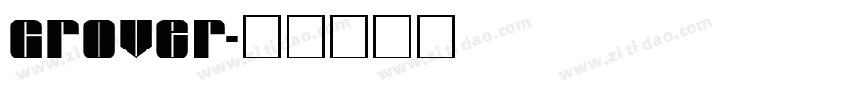 Grover字体转换