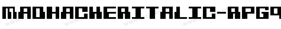 MadHackerItalic-rPg9字体转换