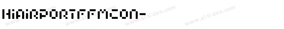 HIAIRPORTFFMCON字体转换