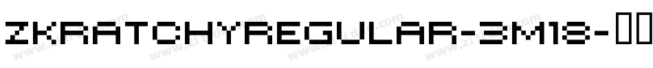 ZkratchyRegular-3m18字体转换
