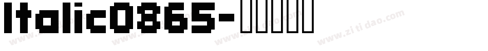 Italic0865字体转换
