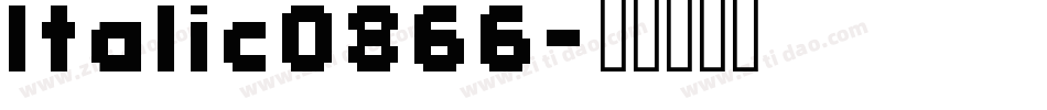 Italic0866字体转换