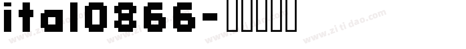 ital0866字体转换