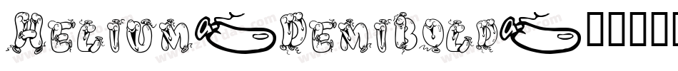Helium-DemiBold字体转换