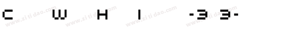 ChizzWideHighItalic-3m3字体转换