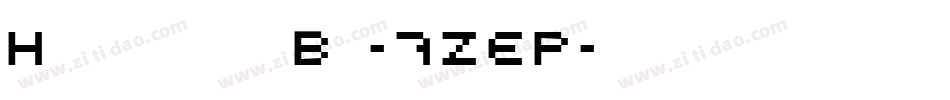 HighjinksBb-7ZEP字体转换