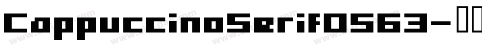 CappuccinoSerif0563字体转换
