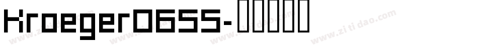 Kroeger0655字体转换