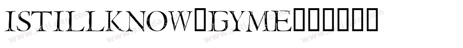 IStillKnow-gyME字体转换