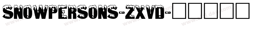 Snowpersons-zXVD字体转换