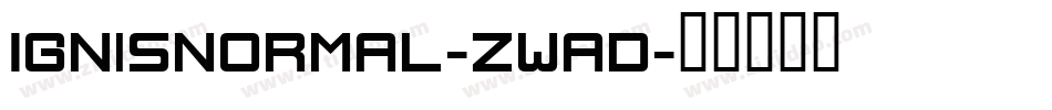 IgnisNormal-zWAD字体转换