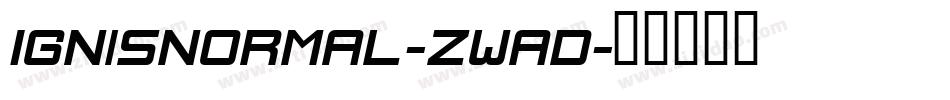 IgnisNormal-zWAD字体转换