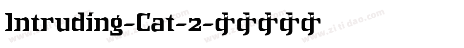 Intruding-Cat-2字体转换