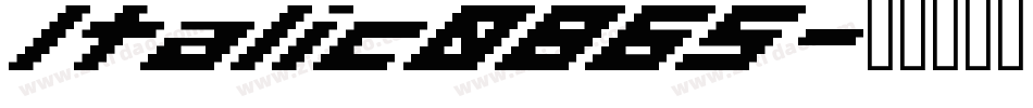Italic0865字体转换