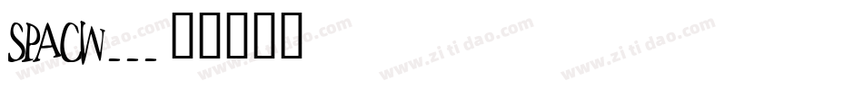 SPACW___字体转换