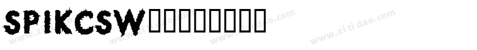 SPIKCSW_1字体转换
