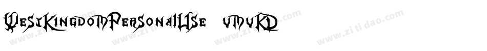 WestKingdomPersonalUse-vmvKD字体转换