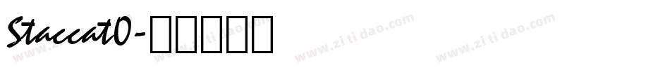 Staccat0字体转换