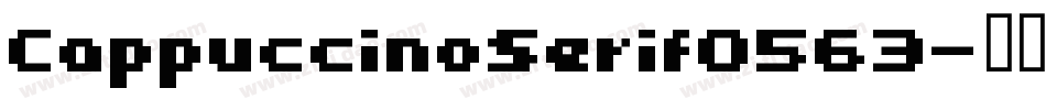 CappuccinoSerif0563字体转换