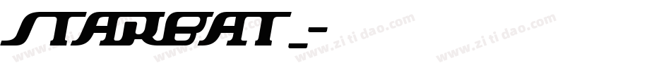 STARBAT_字体转换