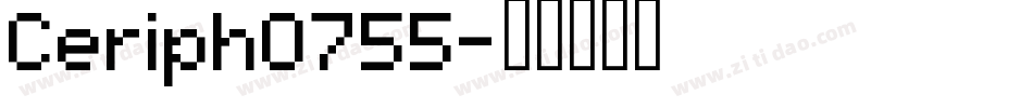 Ceriph0755字体转换