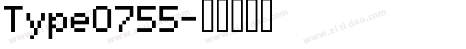Type0755字体转换
