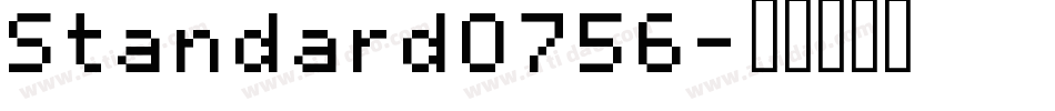 Standard0756字体转换