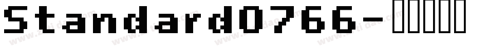 Standard0766字体转换
