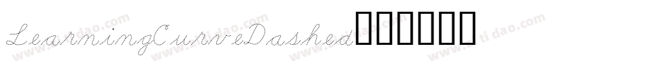 LearningCurveDashed字体转换