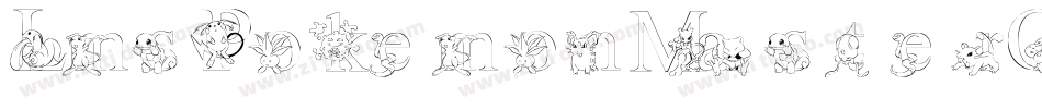 LmsPokemonMasterOutline-dn1g字体转换