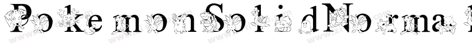 PokemonSolidNormal-xyWR字体转换